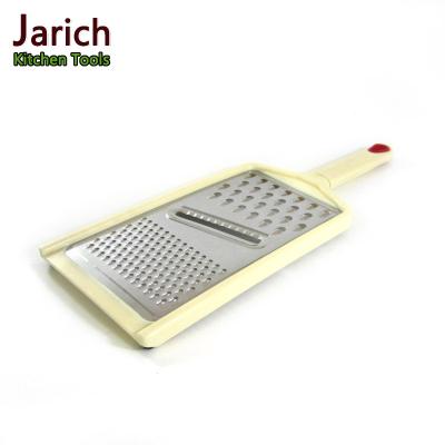 China (JYKG-E101) Sustainable Flat Stainless Steel Grater With Multiple Grating Blades for sale