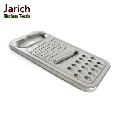 China (JYKG-E104) Sustainable Flat Stainless Steel Grater With Multiple Grating Blades for sale