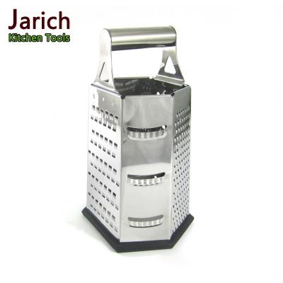 China Sustainable hot sale stainless steel food safety fruit vegetable grater with stainless steel handle for sale