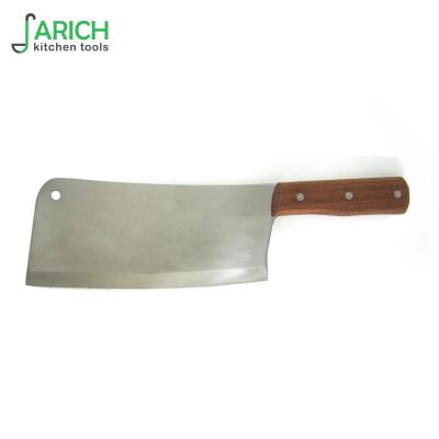 China Sustainable Hot Sale Sharp And Steel High Quality Chopping Knife With Wood Handle for sale