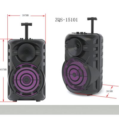 China ZQS15101 Large Tf Fm Usb ZQS15101 Sound Power DLNA High Durability Outdoor Part Aux. of speakers with colored screen lights for sale