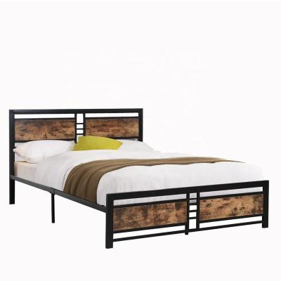 China Storage Under Frame Options Heavy Duty Wood Full Queen King Size Slat Support Slat Bed Frame With Wood Headboard Storage Underneath for sale