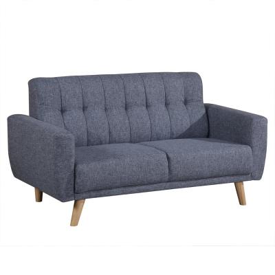 China Cheap tufted modular cushions modern design fabric upholstered loveseat sofa for compact living room for sale