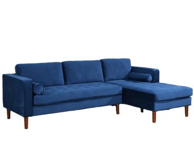 China European Style Modern Sectional Sofa (Other) Velvet Adjustable In Living Room Sofas for sale