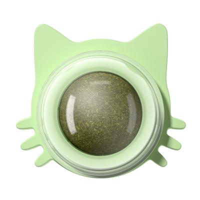 China Hot Selling Viable Kitten Toy Cute Shape Natural Cat Catnip Ball Molar Cleaning Toy for sale