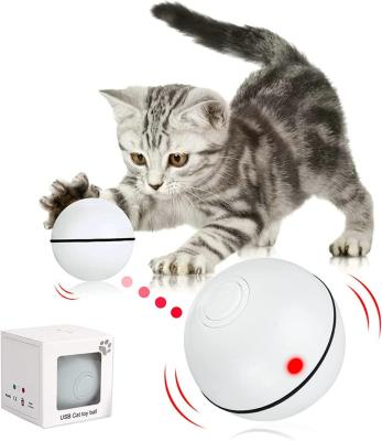 China Factory Direct Selling Viable Usb Charging Cat Interactive Ball Toys Pet Indoor Rotating Electric Rolling Ball Toys for sale