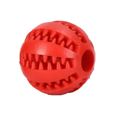 China Ambient TPR Watermelon Dog Non-Toxic Soft Food Ball Viable Dispensing Ball Dog Chewing Playing Ball Pet Toys for sale