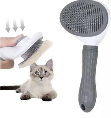 China Wholesales Viable Self Cleaning One Head Slicker Brush Mold Pampers Hair Cleaning Comb Hair Removal Massaging Combs for sale