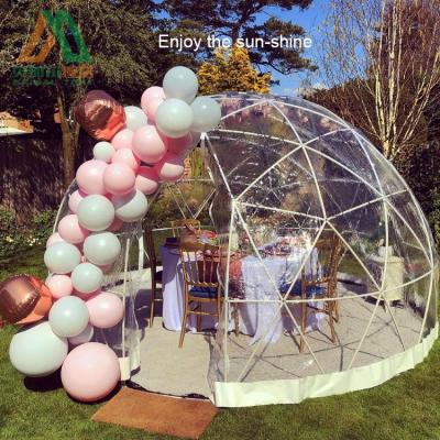 China Garden ready to ship few outdoor eco birthday party dome tents colorful for sale