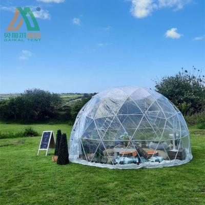 China Garden igloo glamping plastic clear geodesic round dome tents for hotel for sale