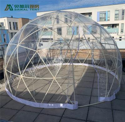 China Extended Type Geodesic Dome 5V Small Waterproof Outdoor Igloo Dome For Garden for sale