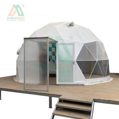 China UV-resistant waterproof round 6m transparent glamping tent geodesic dome for hotel event house sale for sale