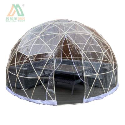 China Garden 3.6m PVC Igloo Dome Plastic Clear 12ft Outdoor Tent For Garden House Geodesic Green Kids for sale