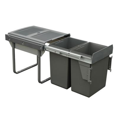 China Wholesale Good Prices Door Mounted Kitchen Tied Tied Trash Bin With Soft Closing High Quality for sale