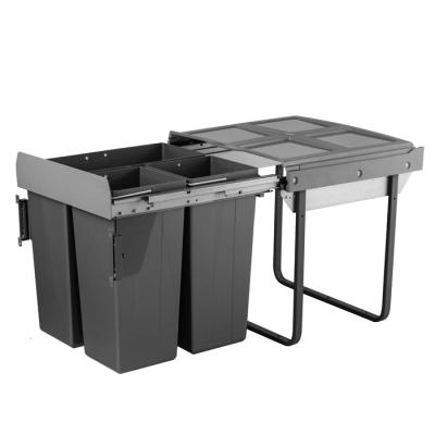 China JC609 Professional Factory Stocked Side Mounted Or Door Mounted 3 Compartment For Removing Bins for sale