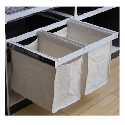 China Best Selling Modern Bedroom Wardrobe Pull Out Laundry Clothing Trash Bag Fits 600mm Wardrobe With Removable Bag for sale