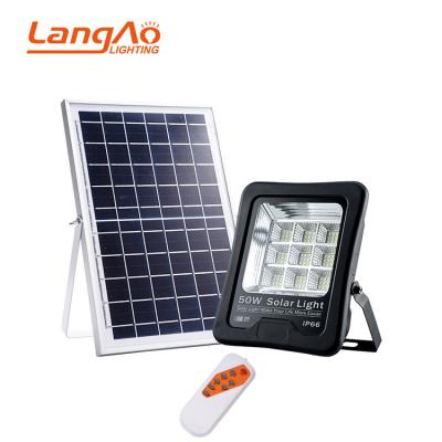 China More powerful outdoor with CE rohs ip66 waterproof outdoor ip66 50w 100w 200w solar led flood light for sale