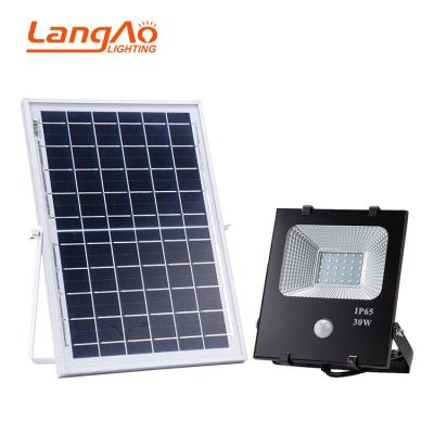 China Hot sale sports stadiums high brightness ip65 outdoor induction 30w 50w 100w led solar flood light for sale