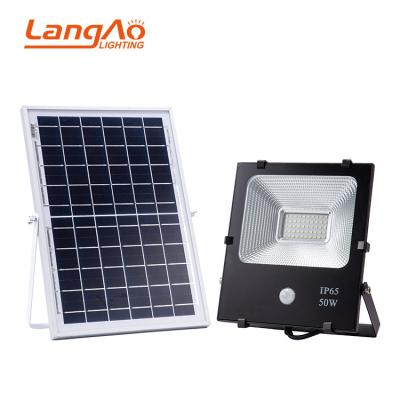 China Industrial sports stadiums high brightness outdoor ip65 50watt 100watt induction led solar flood light for sale