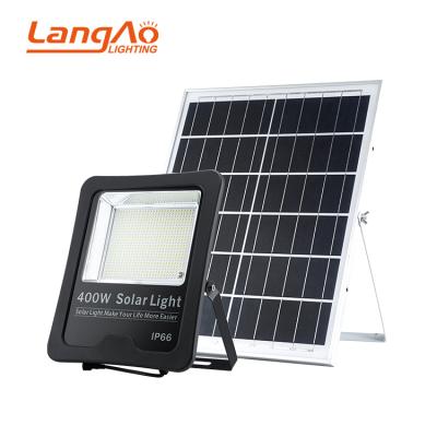 China Garden LangAo Make In China 2 Year Warranty IP66 100w 200w 300w 400w Outdoor Solar Cell Led Flood Light for sale