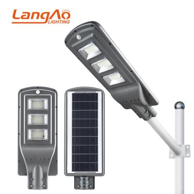 China ROAD LangAo high quality ip65 outdoor waterproof 20w 40w 60w integrated all in one led solar street light for sale