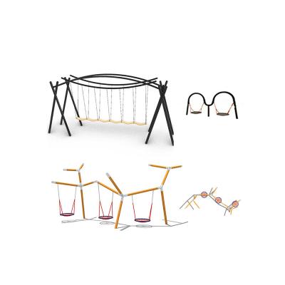 China 2022 Nylon Top Selling Provide High Quality Multiplayer Kindergarten Swing For Playground for sale