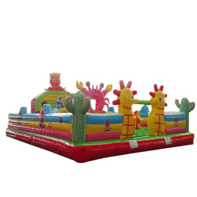 China 2022 High Quality Bestselling PVC Ocean Star Kids Game Slide Lion Slide Big Inflatable Kids Jumping Castle for sale