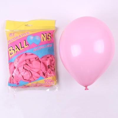 China Gift Toy Cheap Price Wholesale 100 PCs 10 12 Inch Air Balloon Happy Birthday Wedding Decoration Macaron Wholesale Balloons for sale