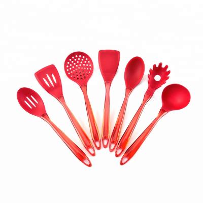 China Viable Nylon Handle Colorful Silicon Kitchen Tool Kit Utensils Kitchen Supplies for sale