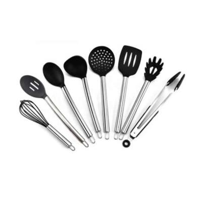 China Sustainable Kitchen Ware 8 Pcs Stainless Steel Handle Utensil Set Kitchen Tools for sale