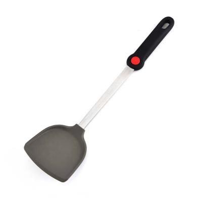 China Sustainable Kitchen Cooking Tools Utensil Stick Non Cooking Shovel Silicone Heat Resistant Shovel for sale