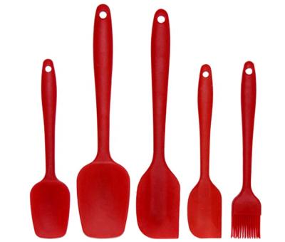 China Sustainable Hot 9 Pcs Silicone Cookware Set Set With Natural Acacia Hardwood Handle for sale