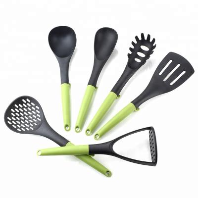 China Sustainable Hot Selling Kitchen Utensils Set Nylon 6-Piece Cookware Sets For Nonstick Cookware for sale