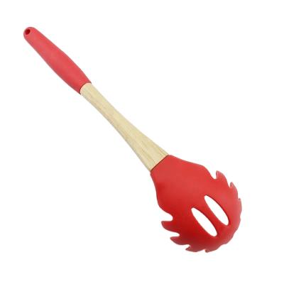 China Eco-friendly Food Grade Silicone Pasta Noodle Spaghetti Spoon /Spaghetti Fork Claw for sale