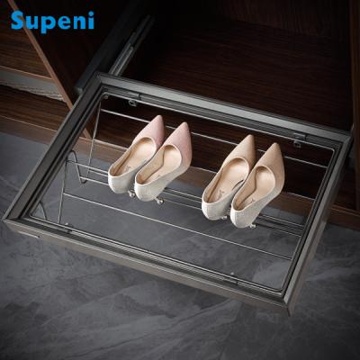 China Factory Price Modern Design 2020 Luxury Modern Wardrobe Accessories Pull Out Metal Home Shoe Rack for sale