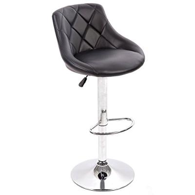 China Modern Custom Bar Furniture Chrome PU Leather Bar Stools Made In China for sale