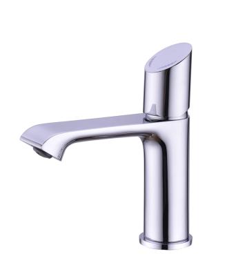 China Factory Price Simple Design Bathroom Metered Water Taps Bathroom Sink Mixer Tap Brass Basin Faucet for sale