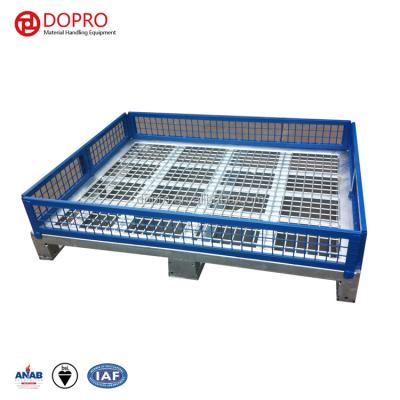 China Double Faced Industrial Standard Stackable Steel Block Metal Cage Pallet for sale