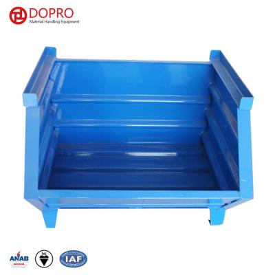 China Stackable Storage Cage Industrial Metal Automotive Industry Warehouse Turnover Boxes With Strong Loading Capacity for sale