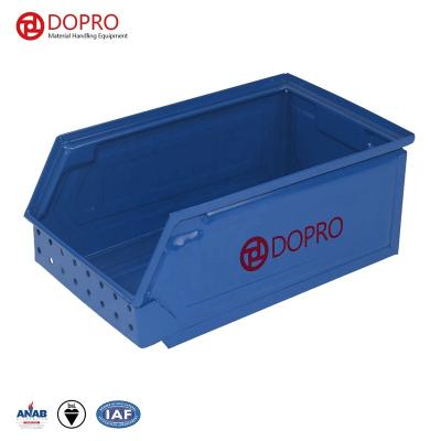 China Q235 metal steel anti-corrosion light duty stackable tool box, simple metal storage box, metal storage box for sale