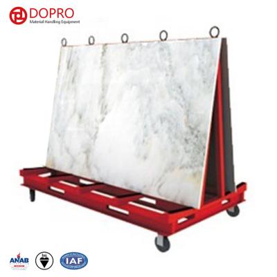 China Multi Purpose Heavy Duty Granite Marble Slab Storage Rack Display For Transport Rack Trolley One Sight Customed Glass Steel Rack for sale