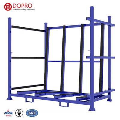 China Customed Multi-Use Warehouse Glass Wooden Sheet Storage Rack Transport Rack for sale