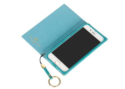 Chine Caisse en cuir verte imperméable de secousse/caisse de portefeuille d'Iphone 6 cuir véritable à vendre