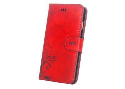 China Red iPhone 6 Plus Wallet Leather Case , Shockproof Iphone Leather Flip Case for sale