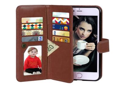 China iPhone 6S Leather Mobile Phone Covers / Vofolen 2 in 1 Leather Wallet Case for sale