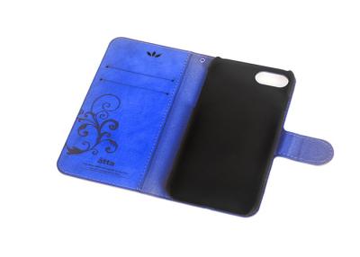 China 4.7'' Cell Phone Leather Wallet Case With Magnetic Enclosure , Heavy Duty Protection for sale