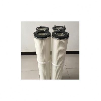 China Professional industrial air filtration good manufacturing effect polyester pleated cartridge filter, dust filter cartridge for sale