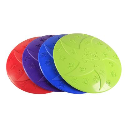 China 2021 Hot Sales Viable Dog Flying Disc Rubber Flying Disc Pet Training For Outdoor for sale