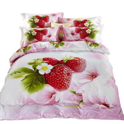 China Nondisposable Pink Flower Quilt Cover Girl's Bedding Factory Wholesale Nondisposable for sale