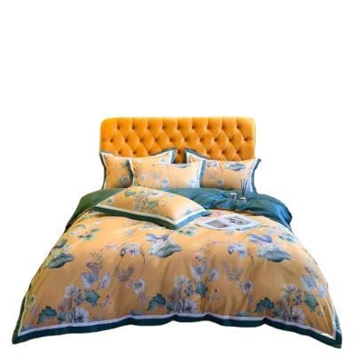 China Nondisposable Custom Bedding Sets Digitally Printed Pattern Fabric 3D Duvet Covers Cotton Bed Sheet 4pcs for sale